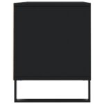 Meuble TV noir 100x34,5x44,5 cm bois d'ingénierie – Image 5