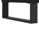 Meuble TV noir 100x34,5x44,5 cm bois d'ingénierie – Image 7
