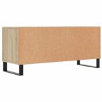 Meuble TV chêne sonoma 100x34,5x44,5 cm bois d'ingénierie – Image 6