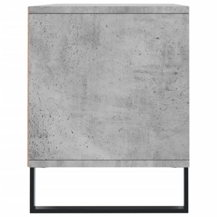 Meuble TV gris béton 100x34,5x44,5 cm bois d'ingénierie – Image 5