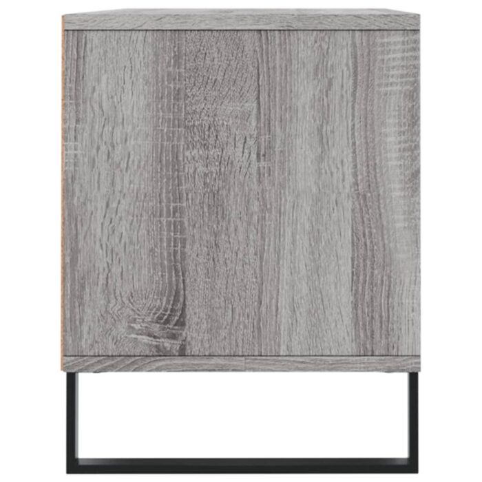 Meuble TV sonoma gris 100x34,5x44,5 cm bois d'ingénierie – Image 5
