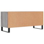 Meuble TV sonoma gris 100x34,5x44,5 cm bois d'ingénierie – Image 6