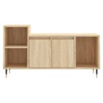 Meuble TV Chêne sonoma 100x35x55 cm Bois d'ingénierie – Image 3