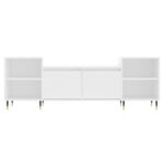 Meuble TV Blanc 160x35x55 cm Bois d'ingénierie – Image 3