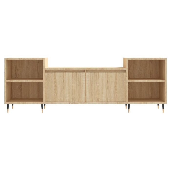 Meuble TV Chêne sonoma 160x35x55 cm Bois d'ingénierie – Image 3