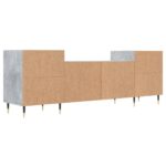 Meuble TV Gris béton 160x35x55 cm Bois d'ingénierie – Image 6