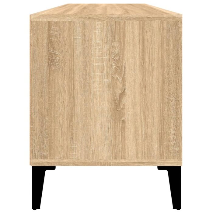 Meuble TV chêne sonoma 100x34,5x44,5 cm bois d'ingénierie – Image 5