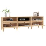 Meuble TV chêne sonoma 150x30x44,5 cm bois d'ingénierie – Image 3