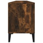 Meuble TV chêne fumé 150x30x44,5 cm bois d'ingénierie – Image 6