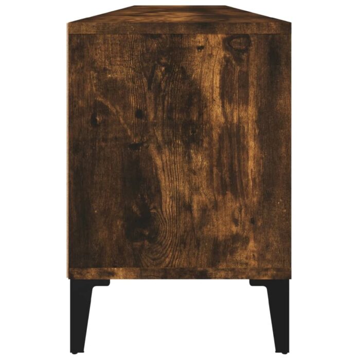 Meuble TV chêne fumé 150x30x44,5 cm bois d'ingénierie – Image 6
