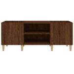 Armoire à disques chêne marron 121x38x48 cm bois d'ingénierie – Image 3