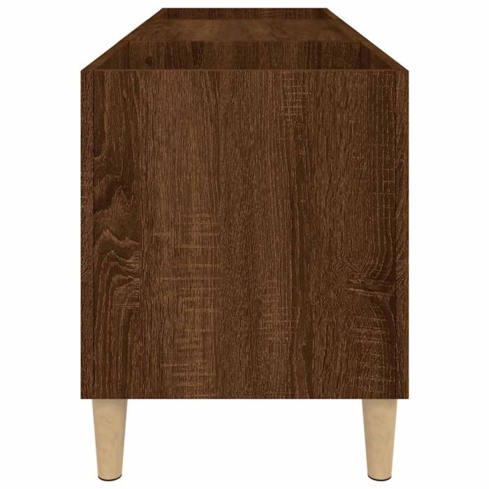 Armoire à disques chêne marron 121x38x48 cm bois d'ingénierie – Image 4