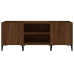 Armoire à disques chêne marron 121x38x48 cm bois d'ingénierie – Image 3