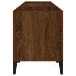 Armoire à disques chêne marron 121x38x48 cm bois d'ingénierie – Image 4