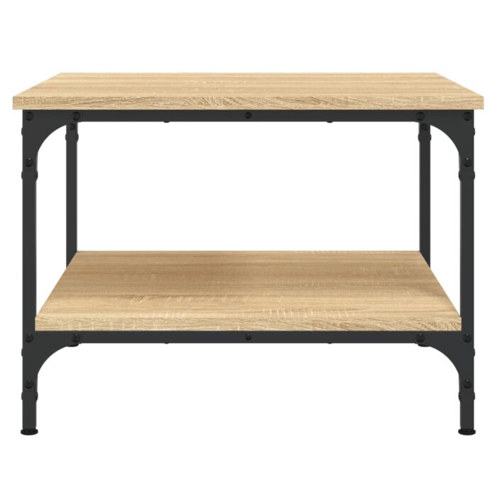 Table basse chêne sonoma 55x55x40 cm bois d'ingénierie – Image 2