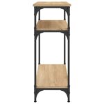 Table console chêne sonoma 75x29x75 cm bois d'ingénierie – Image 3