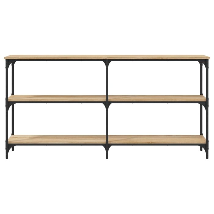 Table console chêne sonoma 150x29x75 cm bois d'ingénierie – Image 2