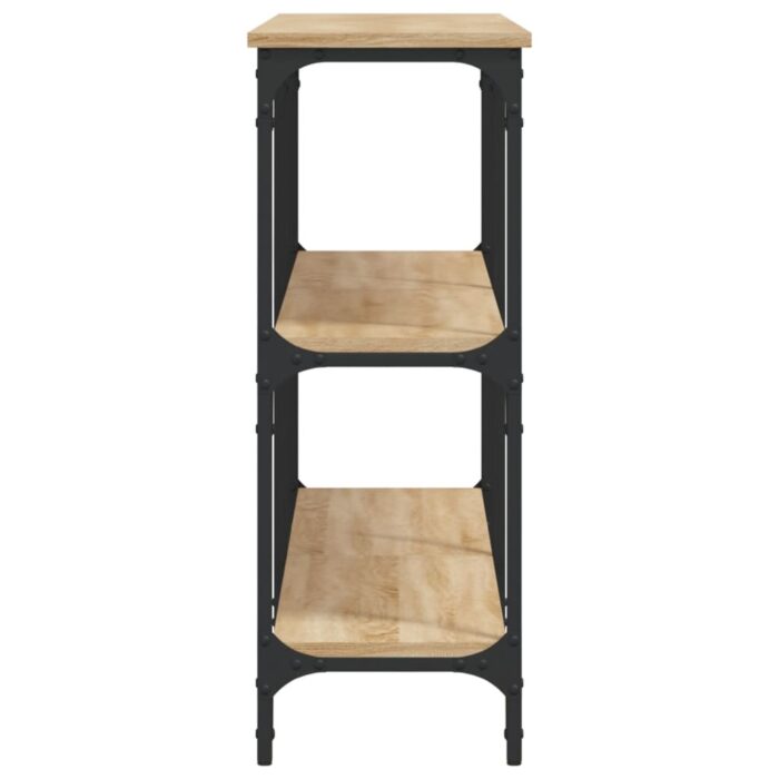 Table console chêne sonoma 150x29x75 cm bois d'ingénierie – Image 3