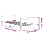 Cadre de lit pour enfants 80x200 cm bois de pin massif – Image 7