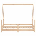 Cadre de lit pour enfant 80x160 cm bois de pin massif – Image 3