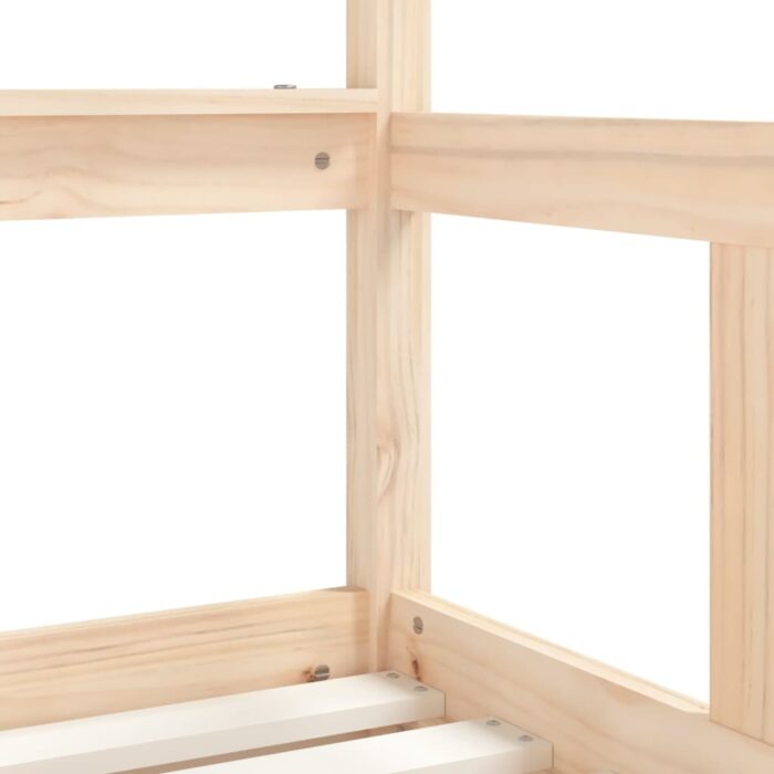Cadre de lit enfant avec tiroirs 70x140 cm bois de pin massif – Image 6