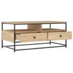 Table basse chêne sonoma 100x51x45 cm bois d'ingénierie – Image 3