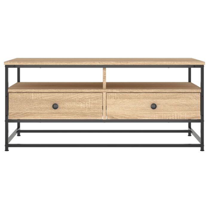 Table basse chêne sonoma 100x51x45 cm bois d'ingénierie – Image 4