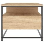 Table basse chêne sonoma 100x51x45 cm bois d'ingénierie – Image 5