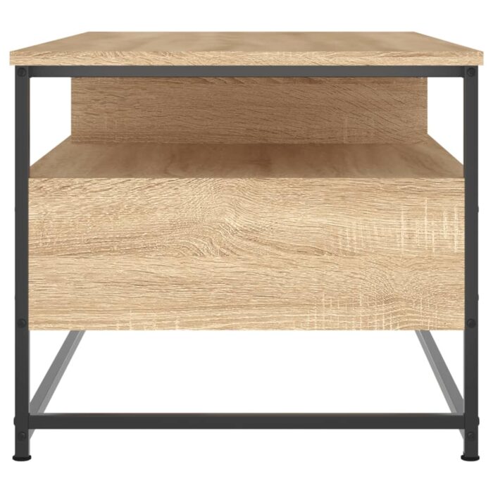 Table basse chêne sonoma 100x51x45 cm bois d'ingénierie – Image 5