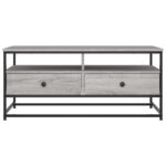 Table basse sonoma gris 100x51x45 cm bois d'ingénierie – Image 4