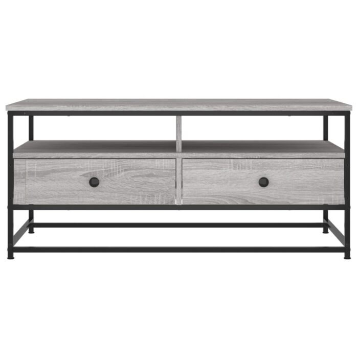 Table basse sonoma gris 100x51x45 cm bois d'ingénierie – Image 4