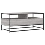 Table basse sonoma gris 100x51x45 cm bois d'ingénierie – Image 6