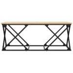Table basse chêne sonoma 100x49x40 cm bois d'ingénierie – Image 2