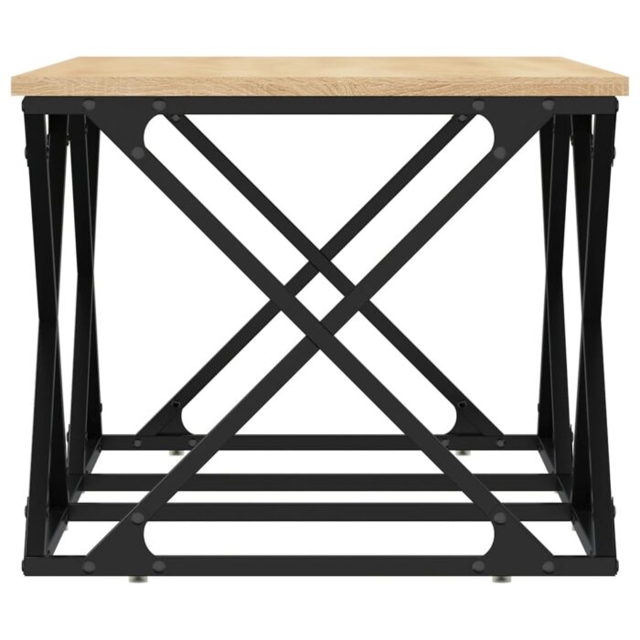 Table basse chêne sonoma 100x49x40 cm bois d'ingénierie – Image 3