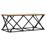 Table basse chêne sonoma 100x49x40 cm bois d'ingénierie – Image 4