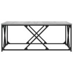 Table basse sonoma gris 100x100x40 cm bois d'ingénierie – Image 2