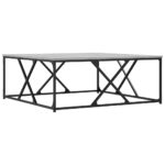 Table basse sonoma gris 100x100x40 cm bois d'ingénierie – Image 3
