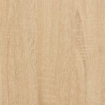 Bureau d'ordinateur chêne sonoma 131x48x75 cm bois d’ingénierie – Image 9