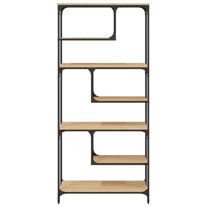 Bibliothèque chêne sonoma 81x36x176 cm bois d'ingénierie – Image 3