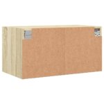 Armoire murale avec portes en verre chêne sonoma 68,5x37x35 cm – Image 6