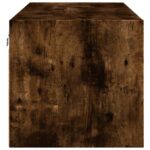 Armoire murale avec portes en verre chêne fumé 102x37x35 cm – Image 5