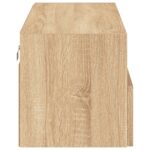 Meuble TV mural chêne sonoma 80x30x30 cm bois d'ingénierie – Image 7