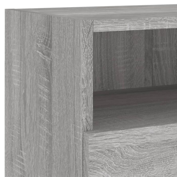 Meubles TV muraux 2pcs sonoma gris 80x30x30cm bois d'ingénierie – Image 9