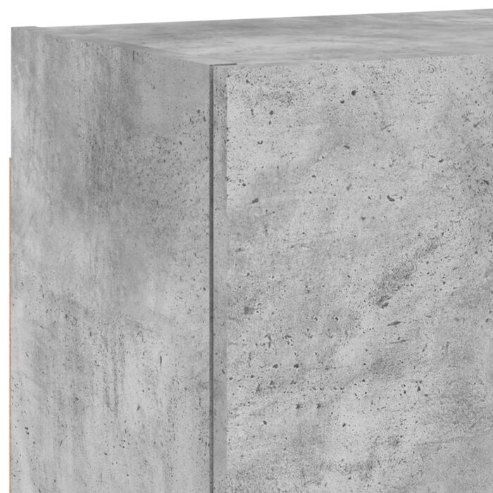 Meuble TV mural gris béton 40,5x30x40 cm bois d'ingénierie – Image 10