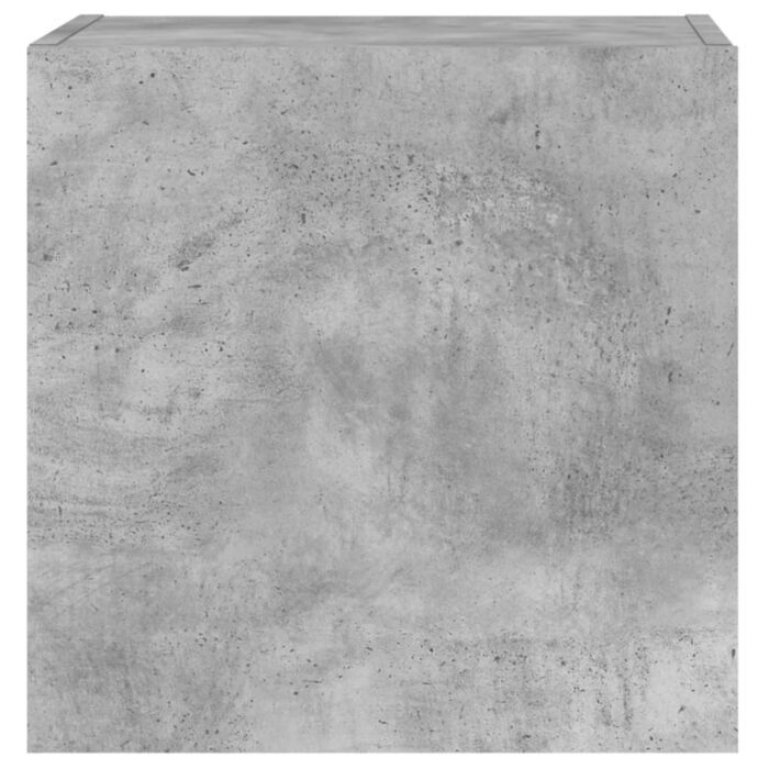 Meuble TV mural gris béton 40,5x30x40 cm bois d'ingénierie – Image 6