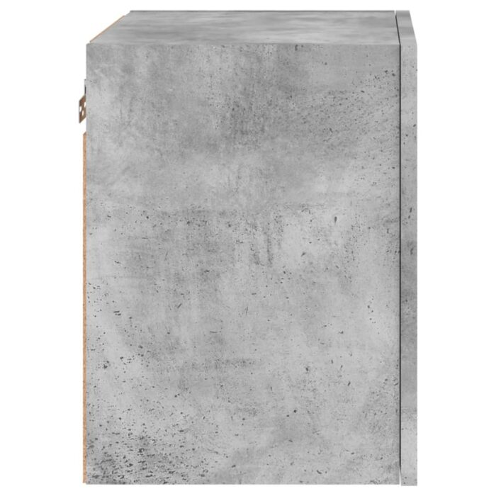 Meuble TV mural gris béton 40,5x30x40 cm bois d'ingénierie – Image 7