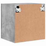 Meuble TV mural gris béton 40,5x30x40 cm bois d'ingénierie – Image 8
