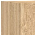 Meuble TV avec lumières LED chêne sonoma 30,5x30x90 cm – Image 11