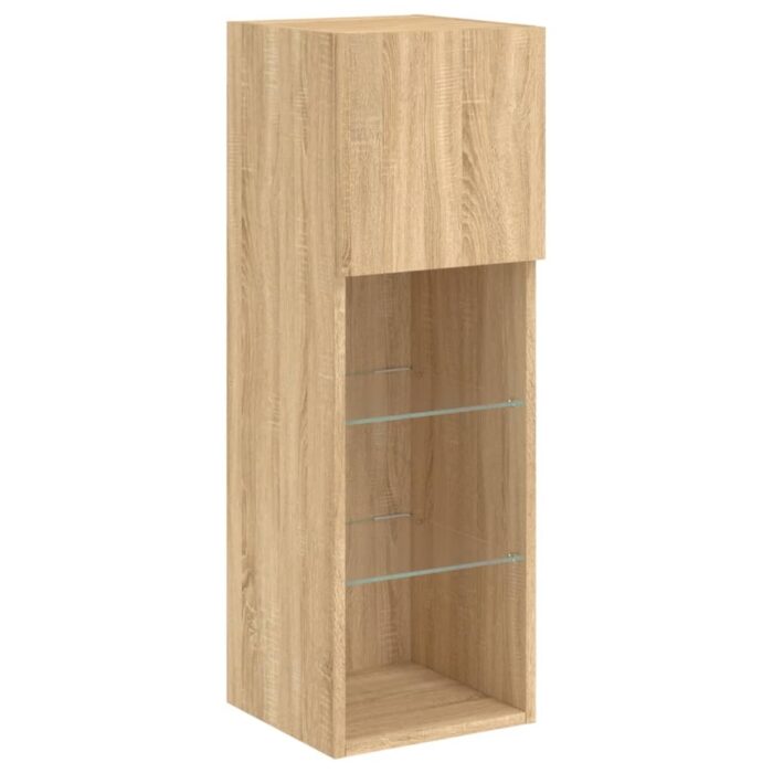 837005_5.jpg Meuble TV avec lumières LED chêne sonoma 30,5x30x90 cm – Image 5