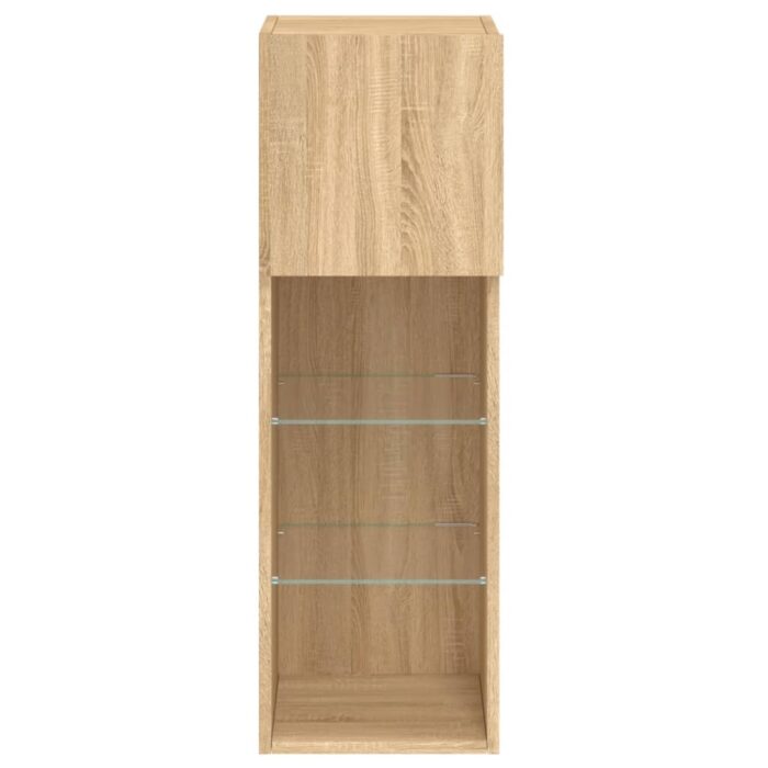 837005_7.jpg Meuble TV avec lumières LED chêne sonoma 30,5x30x90 cm – Image 7